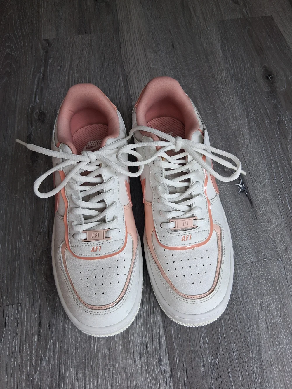 Nike Air Force 1 Shadow Washed Coral Low-Top AF1 Sneakers Women's 8
